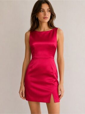 House of Harlow 1960-Pink Low Back Mini Dress Size 2-NWOT